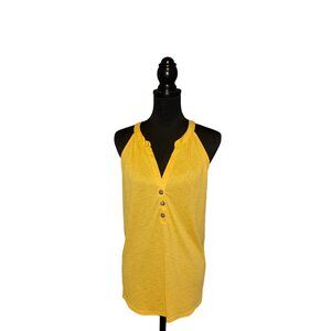 IVY ROSE SPRING YELLOW HALTER TOP